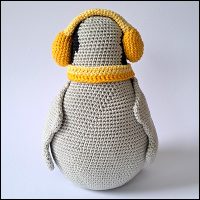 Product afbeelding Paulie achterkant 2 Paulie de pinguïn patroon