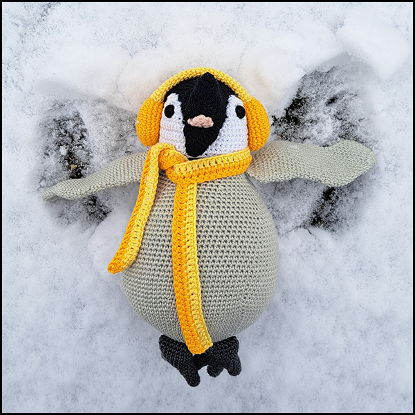 Product afbeelding Paulie sneeuw 2 Paulie de pinguïn patroon