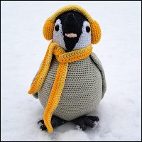 Product afbeelding Paulie sneeuw Paulie de pinguïn patroon