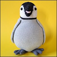 Product afbeelding Paulie voorkant Paulie de pinguïn patroon