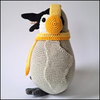 Product afbeelding Paulie zijkant 2 Paulie de pinguïn patroon