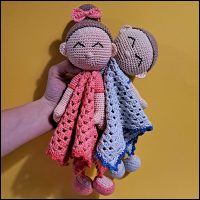 Product afbeelding Baby lovey 2 Baby knuffeldoekje patroon