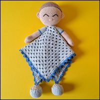 Product afbeelding Baby lovey jongen Baby knuffeldoekje patroon