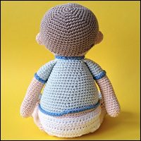 Product afbeelding baby jongen achterkant Baby patroon