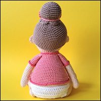 Product afbeelding baby meisje achterkant Baby patroon