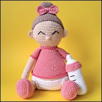 Product afbeelding baby meisje voorkant Baby patroon