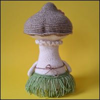 Product afbeelding Puk achterkant Pip & Puk de paddenstoelen patroon