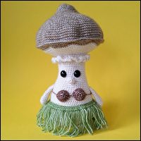 Product afbeelding Puk voorkant Pip & Puk de paddenstoelen patroon