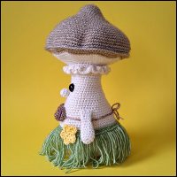 Product afbeelding Puk zijkant Pip & Puk de paddenstoelen patroon
