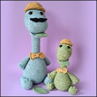 Product afbeelding Boris en mini Boris de brachiosaurus combi