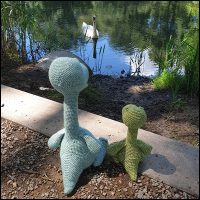 Product afbeelding Boris set zwaan kijken Boris de brachiosaurus combi