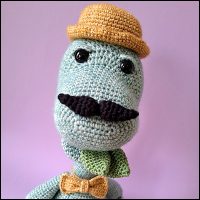 Product afbeelding Boris voorkant scheef Boris de brachiosaurus patroon