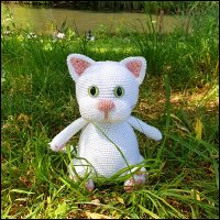 Product afbeelding kat gras Kat patroon