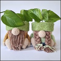 Product afbeelding Gnome plantenpotjes Gnomes (planten)pot patroon