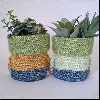 Product afbeelding gnome plantenpotjes achterkant Gnomes (planten)pot patroon