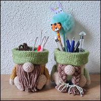 Product afbeelding gnome plantenpotjes pennen Gnomes (planten)pot patroon
