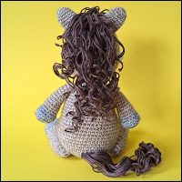 Product afbeelding paard bruin achterkant Paard (van Sinterklaas) patroon