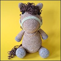 Product afbeelding paard bruin voorkant Paard (van Sinterklaas) patroon