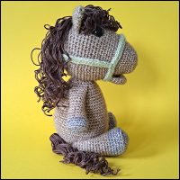 Product afbeelding paard bruin zijkant Paard (van Sinterklaas) patroon