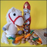 Product afbeelding paard met sinterklaas Paard (van Sinterklaas) patroon