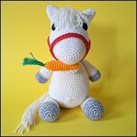 Product afbeelding paard wit voorkant Paard (van Sinterklaas) patroon