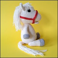 Product afbeelding paard wit zijkant Paard (van Sinterklaas) patroon