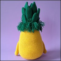 Product afbeelding Ananas bloot achterkant Ananas patroon