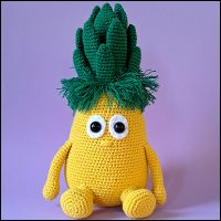 Product afbeelding Ananas voorkant bloot Ananas patroon