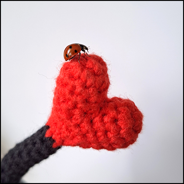 Product afbeelding Lieveheersbeestje op antenne Liefdeheersbeestje patroon