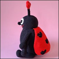 Product afbeelding lieveheersbeestje zijkant Liefdeheersbeestje patroon