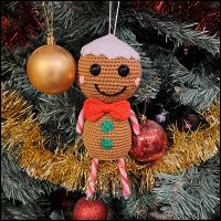Gingerbread ornamenten patroon