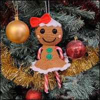 Gingerbread ornamenten patroon