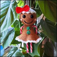 Gingerbread ornamenten patroon