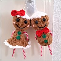 Gingerbread ornamenten patroon