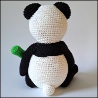 Product afbeelding Benny de panda achterkant Benny de (panda)beer patroon