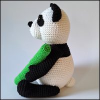Product afbeelding Benny de panda zijkant Benny de (panda)beer patroon
