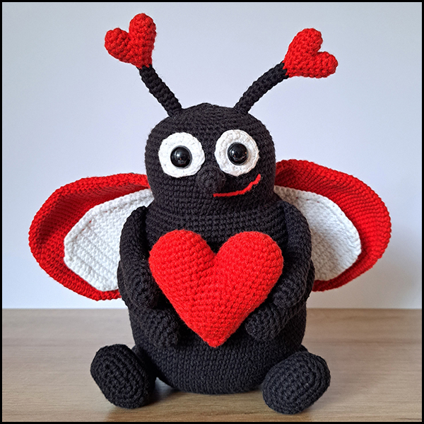 Product afbeelding Liefdeheersbeestje voorkant Liefdeheersbeestje patroon