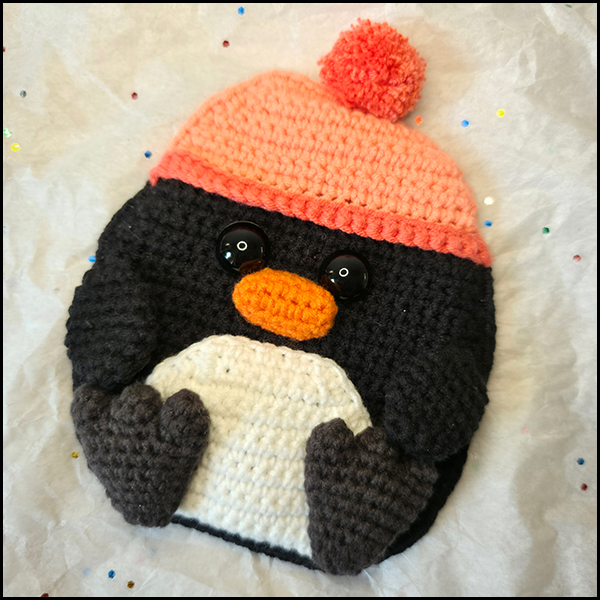 Pinguin voorkant Pinguïn cadeaukaartzakje 2 in 1