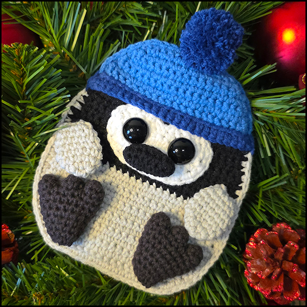 baby pinguin kerst voorkant Pinguïn cadeaukaartzakje 2 in 1